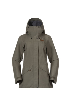 Bergans Nordmarka 2L Shell Jacket Women's Green Mud 3072-12731 jassen online bestellen bij Kathmandu Outdoor & Travel