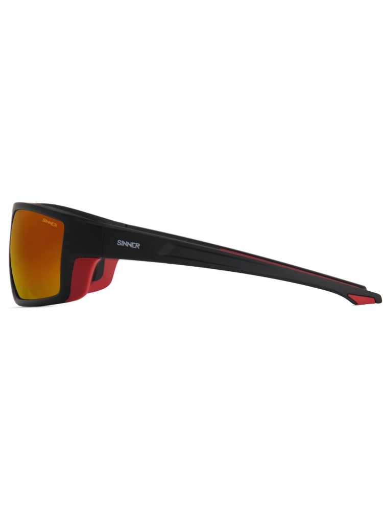 Sinner Elbrus Matte Black/Matte Red SISU-892-10-58 zonnebrillen online bestellen bij Kathmandu Outdoor & Travel