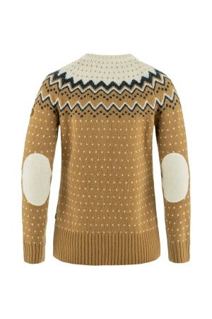 Fjällräven Övik Knit Sweater Women's Buckwheat Brown-Chalk White F89941-232-113 fleeces en truien online bestellen bij Kathmandu Outdoor & Travel