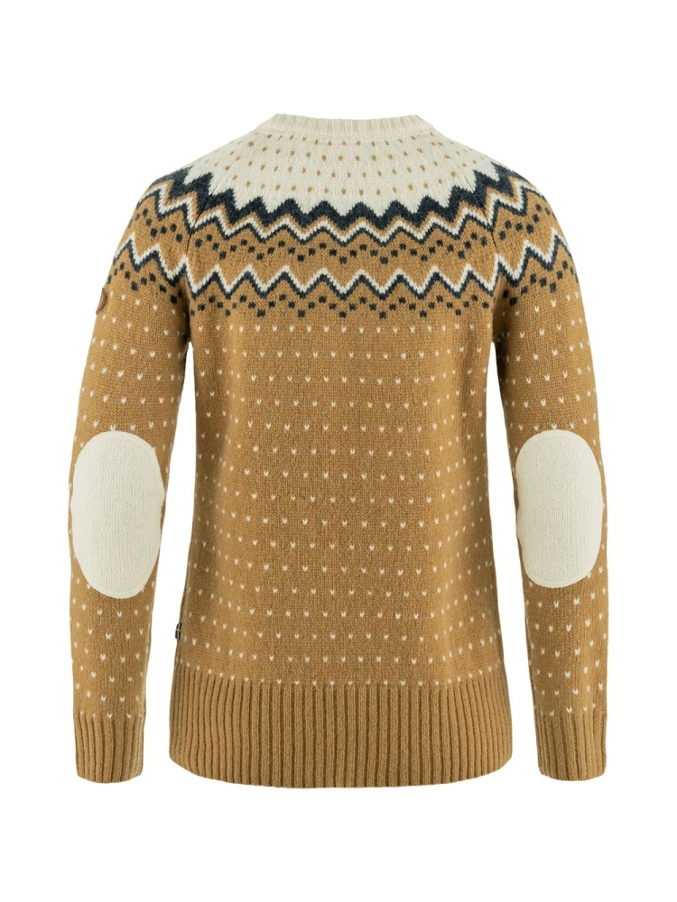 Fjällräven Övik Knit Sweater Women's Buckwheat Brown-Chalk White F89941-232-113 fleeces en truien online bestellen bij Kathmandu Outdoor & Travel