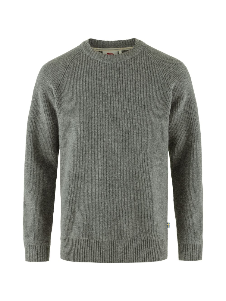 Fjällräven Övik Rib Sweater Grey F87165-020 fleeces en truien online bestellen bij Kathmandu Outdoor & Travel