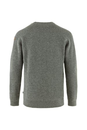 Fjällräven Övik Rib Sweater Grey F87165-020 fleeces en truien online bestellen bij Kathmandu Outdoor & Travel