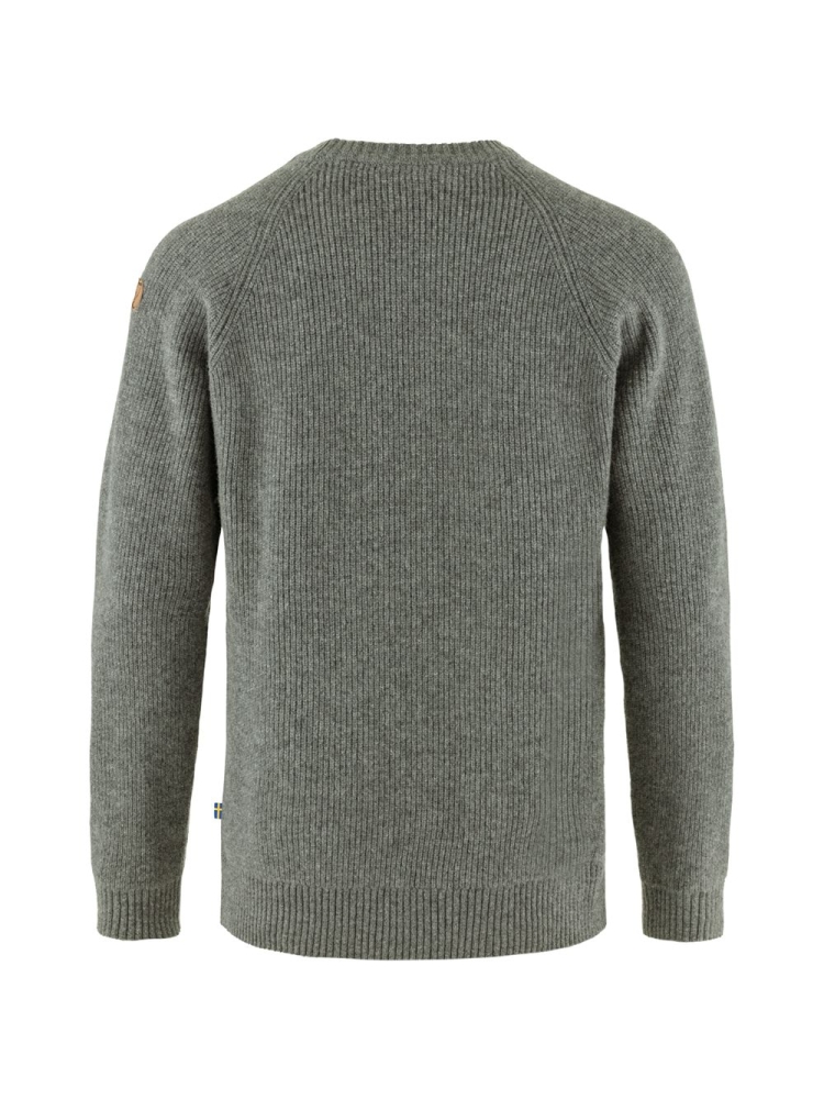 Fjällräven Övik Rib Sweater Grey F87165-020 fleeces en truien online bestellen bij Kathmandu Outdoor & Travel