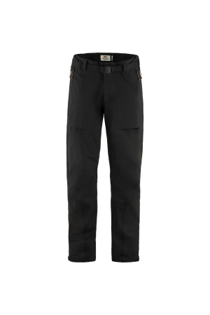 Fjällräven Keb Eco-Shell Trousers Black F82415-550 broeken online bestellen bij Kathmandu Outdoor & Travel