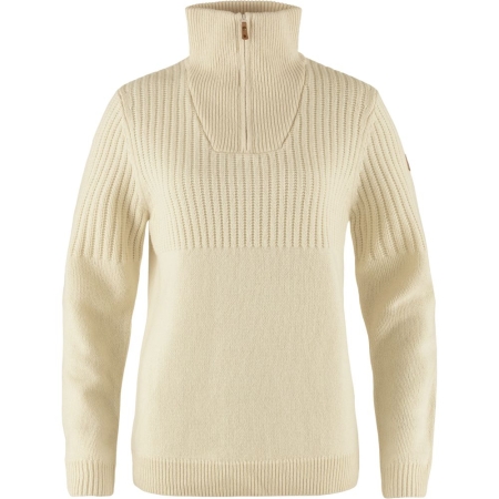 Fjällräven  Övik Half Zip Knit Women's Chalk White 