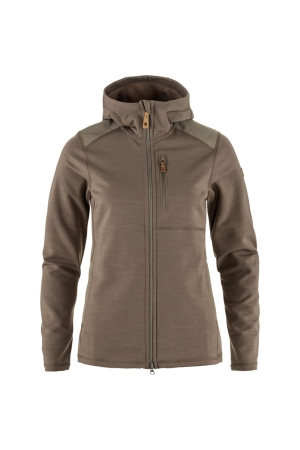 Fjällräven  Keb Fleece Hoodie Women's Suede Brown