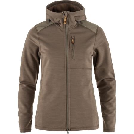 Fjällräven  Keb Fleece Hoodie Women's Suede Brown