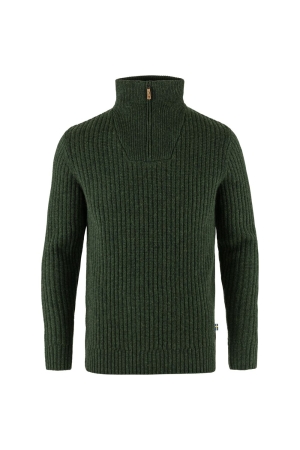 Fjällräven  Övik Half Zip Knit Deep Forest 