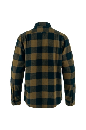 Fjällräven Övik Heavy Flannel Shirt Wood Brown-Dark Navy F82978-265-555 shirts en tops online bestellen bij Kathmandu Outdoor & Travel