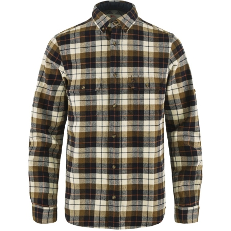 Fjällräven  Singi Heavy Flannel Shirt Chalk White-Dark Navy