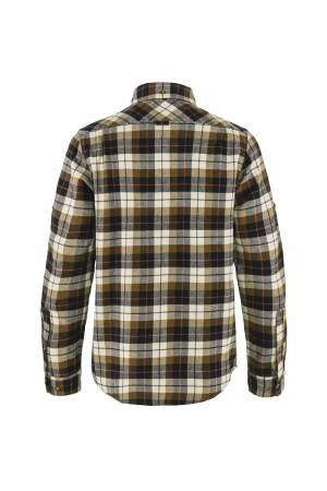 Fjällräven Singi Heavy Flannel Shirt Chalk White-Dark Navy F81373-113-555 shirts en tops online bestellen bij Kathmandu Outdoor & Travel