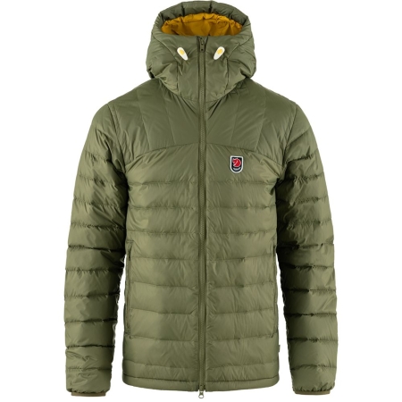 Fjällräven  Expedition Pack Down Hoodie Green-Mustard Yellow