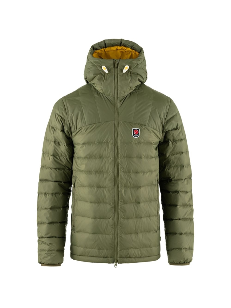 Fjällräven Expedition Pack Down Hoodie Green-Mustard Yellow F86121-620-161 jassen online bestellen bij Kathmandu Outdoor & Travel