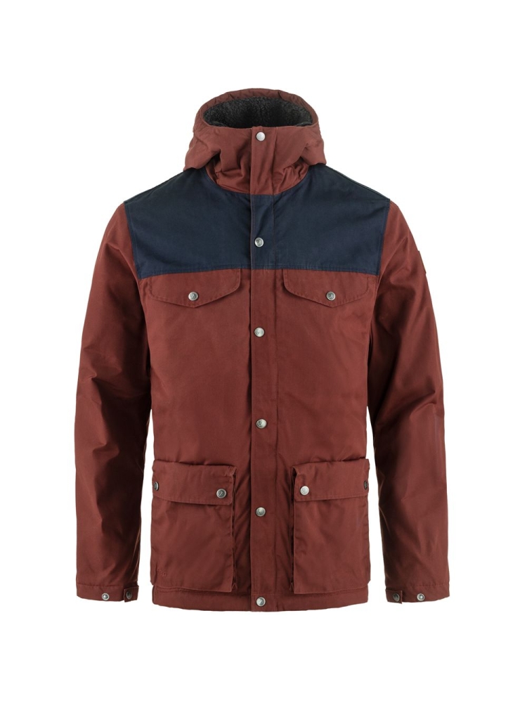 Fjällräven Greenland Winter Jacket Maroon-Dark Navy F87122-352-555 jassen online bestellen bij Kathmandu Outdoor & Travel