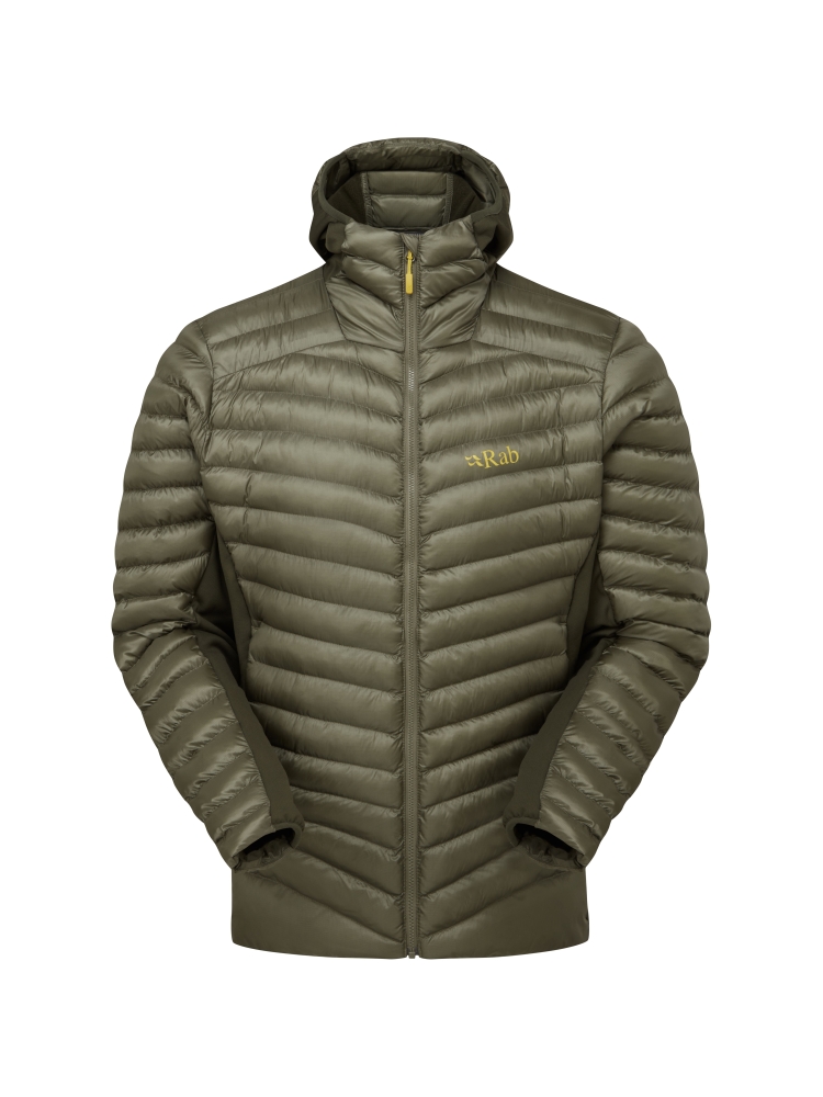 Rab Cirrus Flex Hoody Light Khaki/Army QIP-31-LKA jassen online bestellen bij Kathmandu Outdoor & Travel