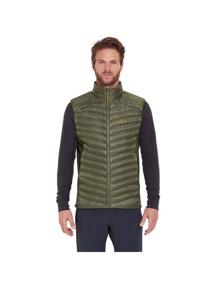 Rab Cirrus Flex Vest Light Khaki/Army QIP-35-LKA jassen online bestellen bij Kathmandu Outdoor & Travel