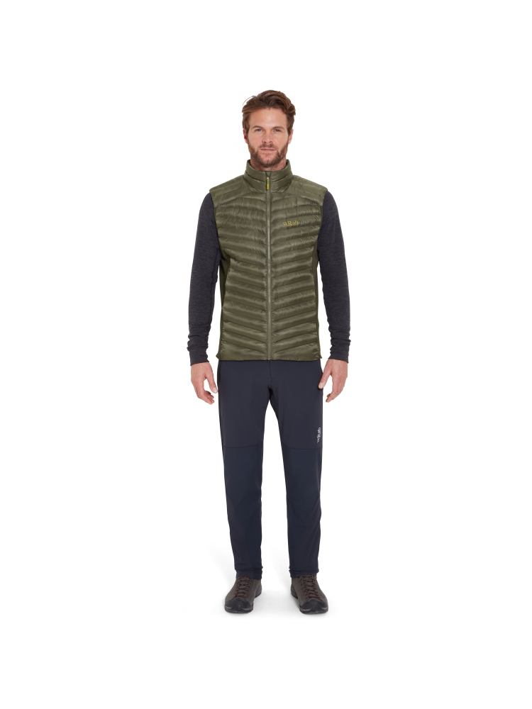 Rab Cirrus Flex Vest Light Khaki/Army QIP-35-LKA jassen online bestellen bij Kathmandu Outdoor & Travel