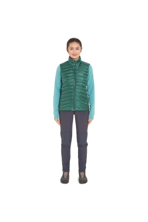 Rab Cirrus Flex Vest Women's Eucalyptus/Green Slate QIP-36-EGS jassen online bestellen bij Kathmandu Outdoor & Travel