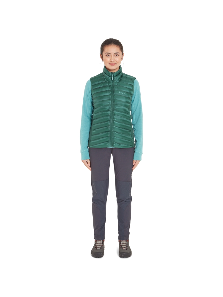 Rab Cirrus Flex Vest Women's Eucalyptus/Green Slate QIP-36-EGS jassen online bestellen bij Kathmandu Outdoor & Travel