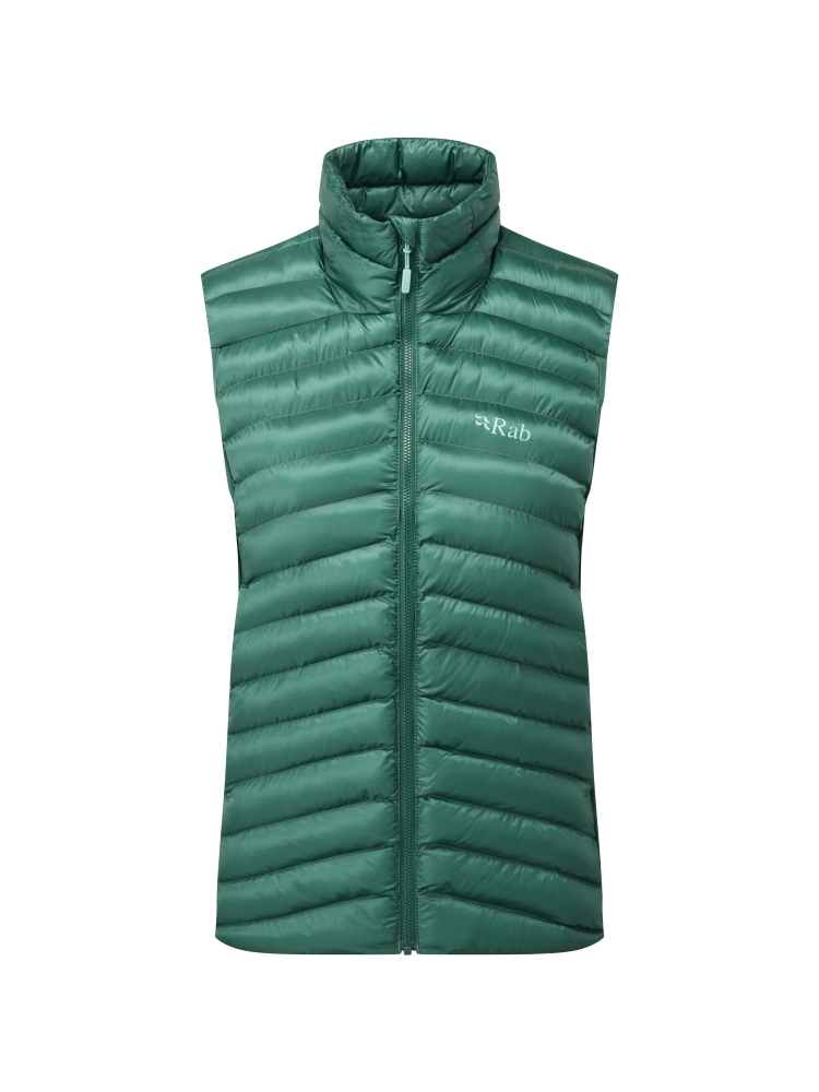 Rab Cirrus Flex Vest Women's Eucalyptus/Green Slate QIP-36-EGS jassen online bestellen bij Kathmandu Outdoor & Travel