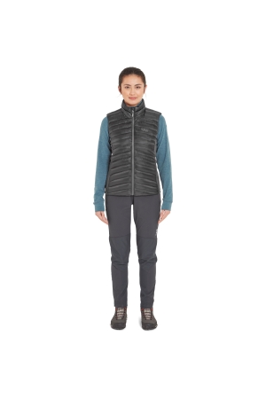 Rab Cirrus Flex Vest Women's Graphene QIP-36-GRH jassen online bestellen bij Kathmandu Outdoor & Travel