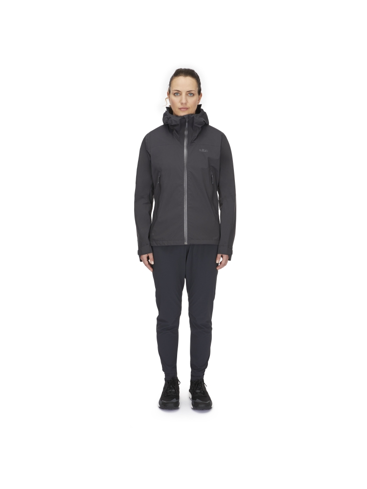 Rab Downpour Light Jacket Women's Anthracite QWG-91-ANT jassen online bestellen bij Kathmandu Outdoor & Travel