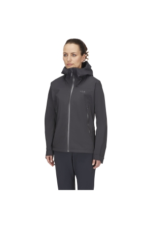 Rab Downpour Light Jacket Women's Anthracite QWG-91-ANT jassen online bestellen bij Kathmandu Outdoor & Travel