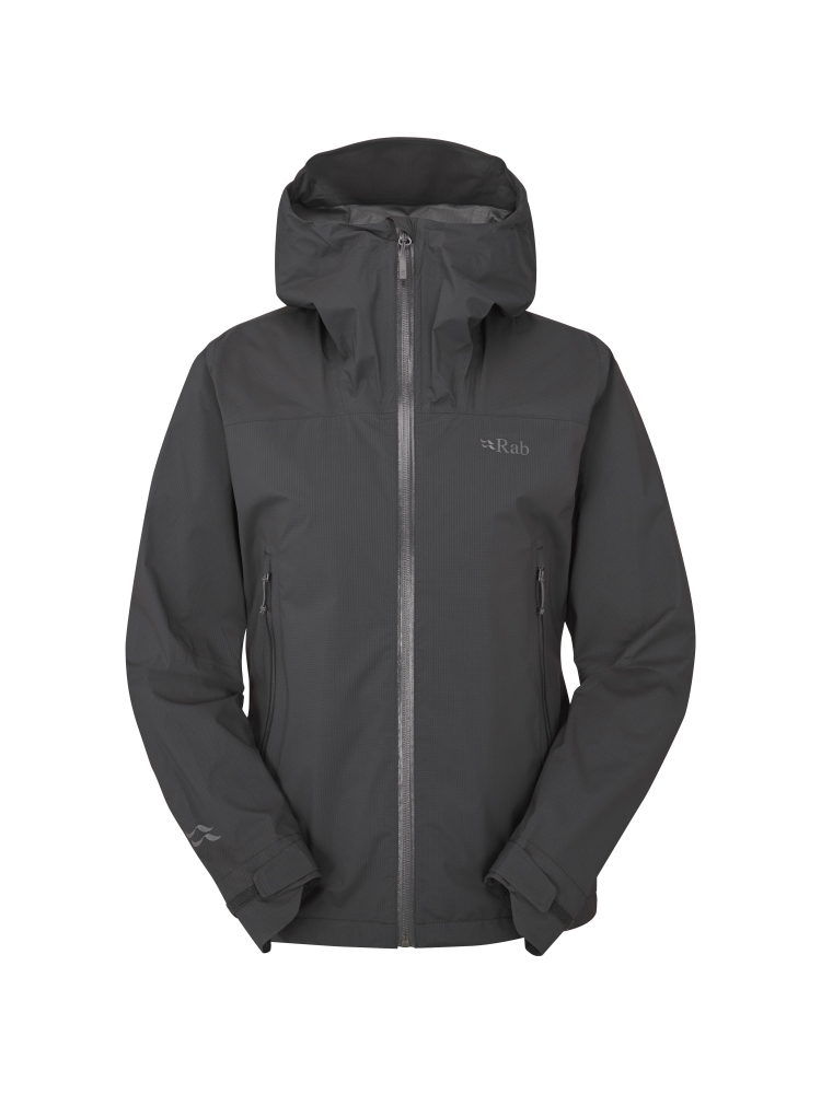 Rab Downpour Light Jacket Women's Anthracite QWG-91-ANT jassen online bestellen bij Kathmandu Outdoor & Travel