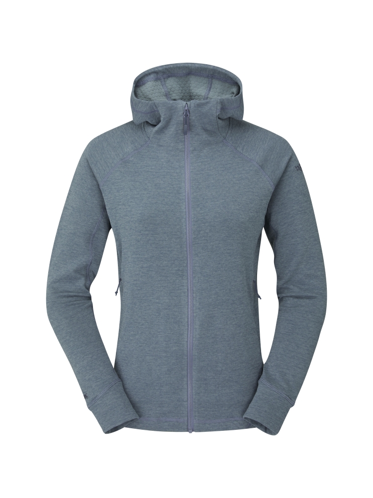 Rab Nexus Hoody Women's Orion Blue QFF-71-ORB fleeces en truien online bestellen bij Kathmandu Outdoor & Travel