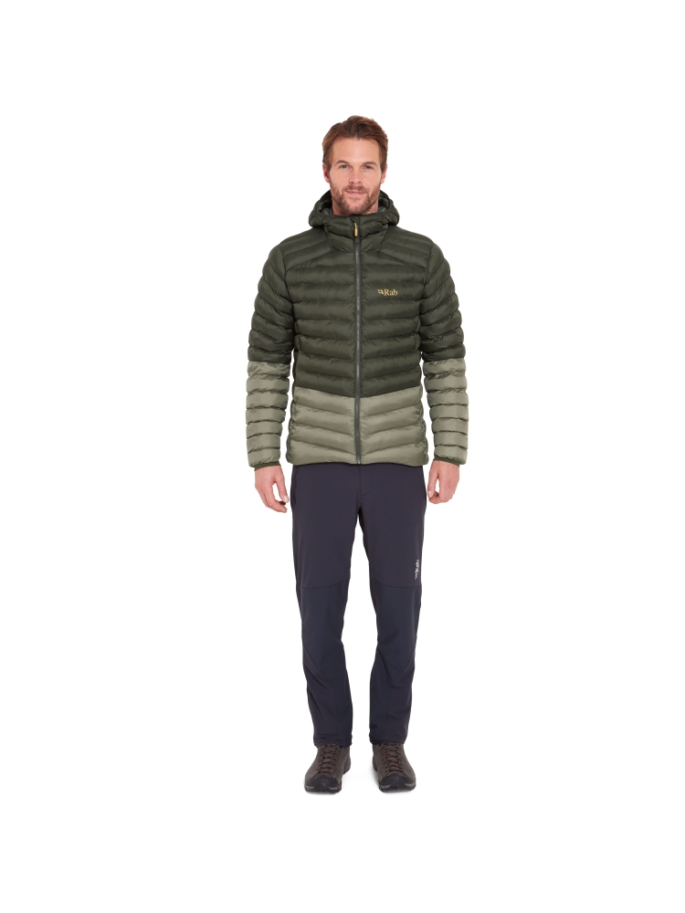 Rab Cirrus Alpine Army/Light Khaki QIP-25-ALK jassen online bestellen bij Kathmandu Outdoor & Travel