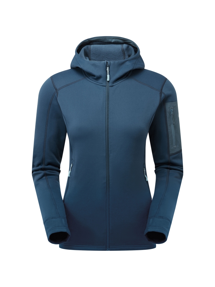 Rab Modulus Hoody Women's Tempest Blue QFG-16-TMB fleeces en truien online bestellen bij Kathmandu Outdoor & Travel