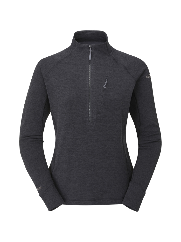 Rab Nexus Pull On Women's Black QFF-75-BLK fleeces en truien online bestellen bij Kathmandu Outdoor & Travel