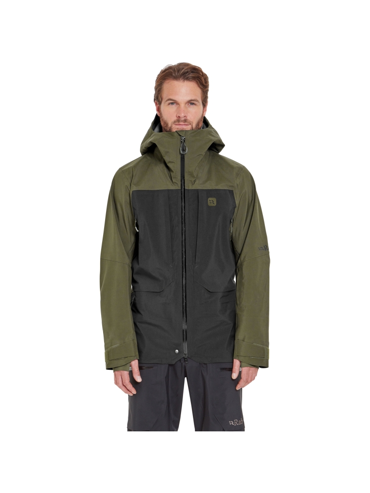 Rab Khroma Converge Jacket Army/Black QFG-27-ABK jassen online bestellen bij Kathmandu Outdoor & Travel