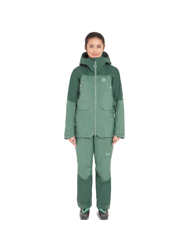 Rab Khroma Converge Jacket Women's Green Slate/Eucalyptus QFG-28-GSE jassen online bestellen bij Kathmandu Outdoor & Travel