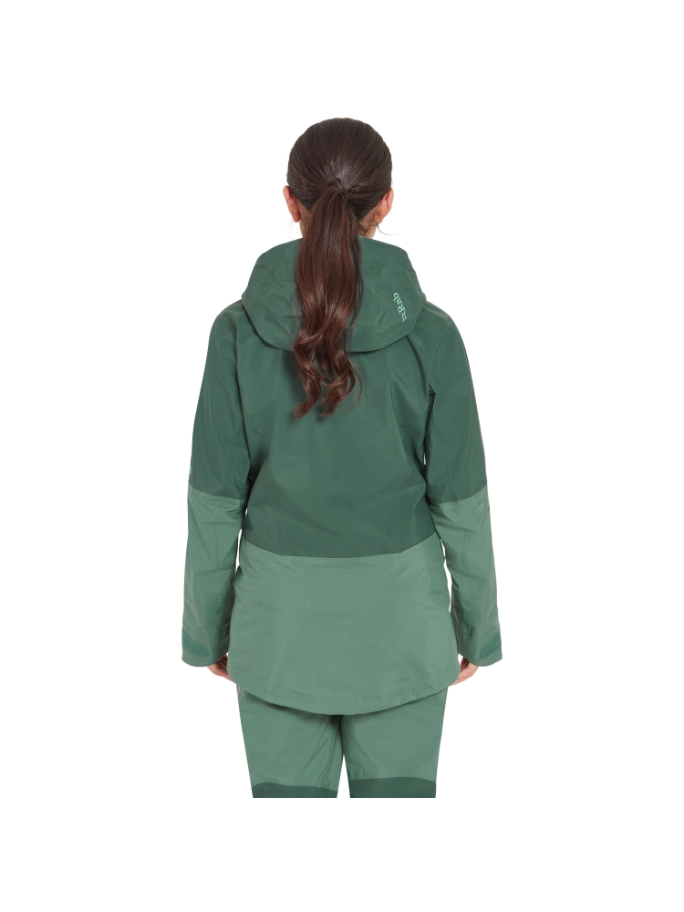 Rab Khroma Converge Jacket Women's Green Slate/Eucalyptus QFG-28-GSE jassen online bestellen bij Kathmandu Outdoor & Travel