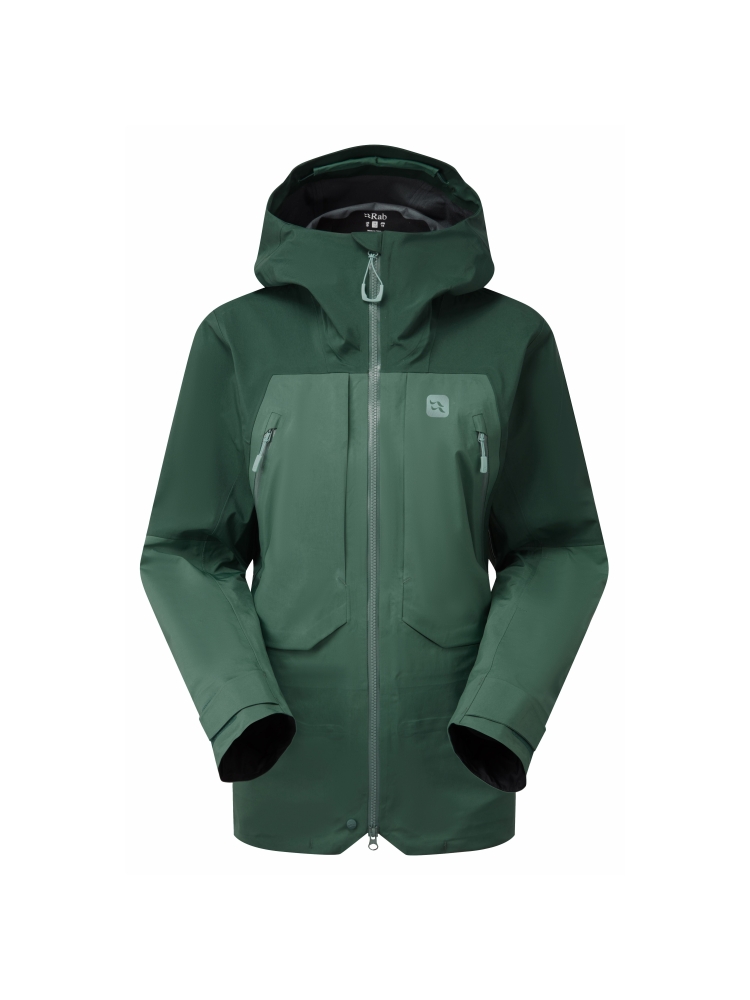 Rab Khroma Converge Jacket Women's Green Slate/Eucalyptus QFG-28-GSE jassen online bestellen bij Kathmandu Outdoor & Travel