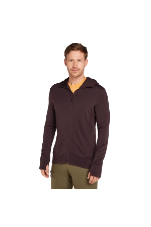 Icebreaker  Mer 260 Quantum IV LS Zip Hoodie Bittersweet