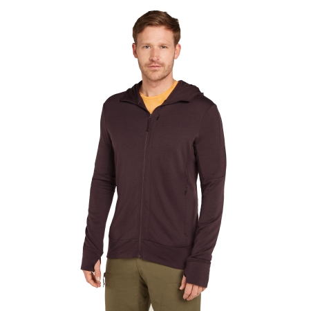 Icebreaker  Mer 260 Quantum IV LS Zip Hoodie Bittersweet