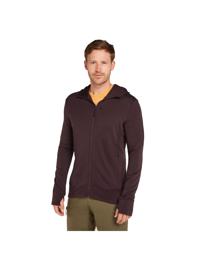 Icebreaker Mer 260 Quantum IV LS Zip Hoodie Bittersweet IBBA56W2-C991 fleeces en truien online bestellen bij Kathmandu Outdoor & Travel