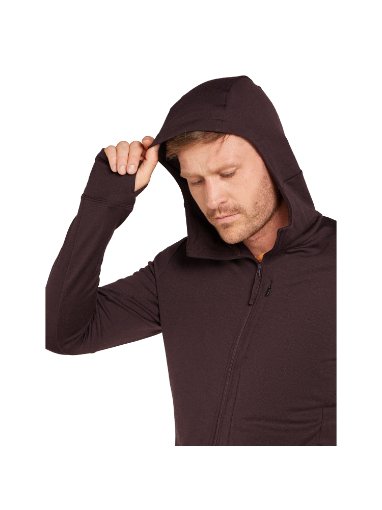 Icebreaker Mer 260 Quantum IV LS Zip Hoodie Bittersweet IBBA56W2-C991 fleeces en truien online bestellen bij Kathmandu Outdoor & Travel