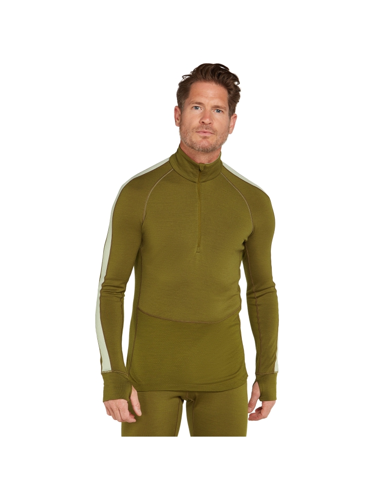 Icebreaker ZoneKnit 260 LS Half Zip Algae/Ashen IBBA56HF-02K1 onderkleding/thermokleding online bestellen bij Kathmandu Outdoor & Travel