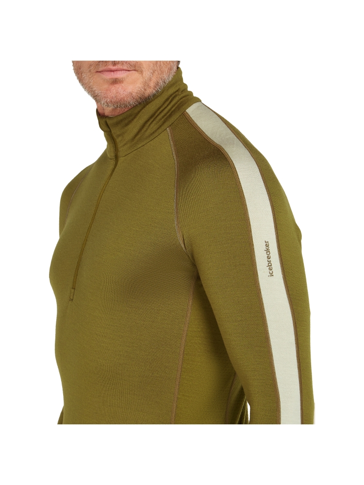 Icebreaker ZoneKnit 260 LS Half Zip Algae/Ashen IBBA56HF-02K1 onderkleding/thermokleding online bestellen bij Kathmandu Outdoor & Travel