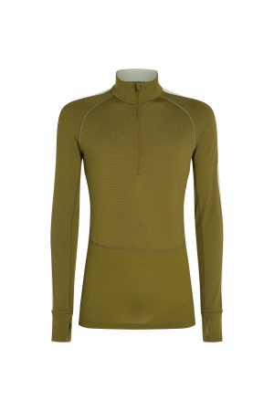 Icebreaker ZoneKnit 260 LS Half Zip Algae/Ashen IBBA56HF-02K1 onderkleding/thermokleding online bestellen bij Kathmandu Outdoor & Travel