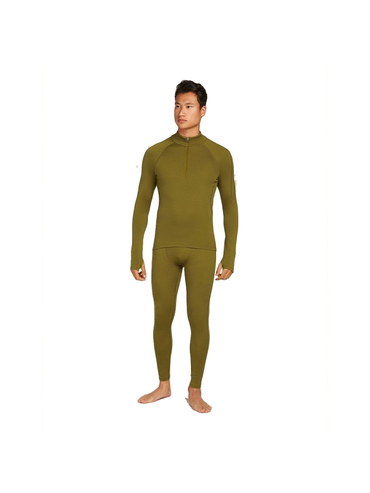 Icebreaker 300 MerinoFine Polar LS Half Zip Algae IBBA56Q9-3571 fleeces en truien online bestellen bij Kathmandu Outdoor & Travel