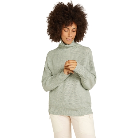 Icebreaker  Seevista Funnel Neck Sweater Women's Ashen/Moss 