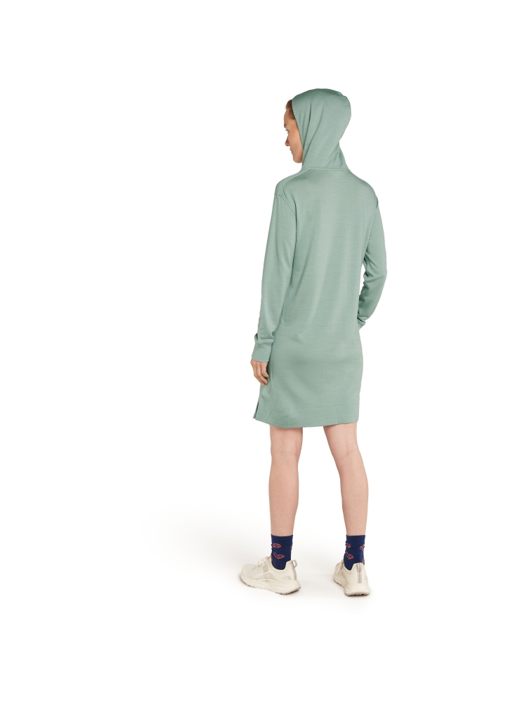 Icebreaker Mer Crush LS Dress Women's Moss IB0A572D-01G1 fleeces en truien online bestellen bij Kathmandu Outdoor & Travel