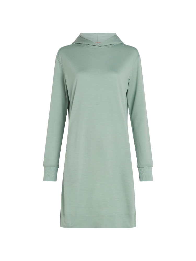 Icebreaker Mer Crush LS Dress Women's Moss IB0A572D-01G1 fleeces en truien online bestellen bij Kathmandu Outdoor & Travel