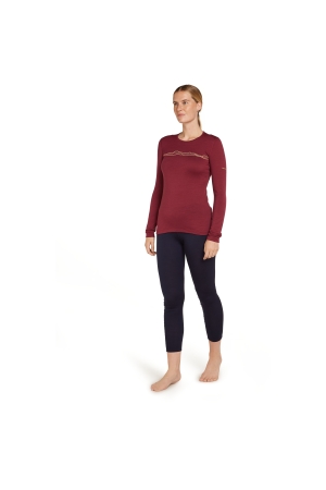 Icebreaker Mer 200 Oasis LS Crewe Mountain Pulse Women's Port IB0A574V-01C1 onderkleding/thermokleding online bestellen bij Kathmandu Outdoor & Travel