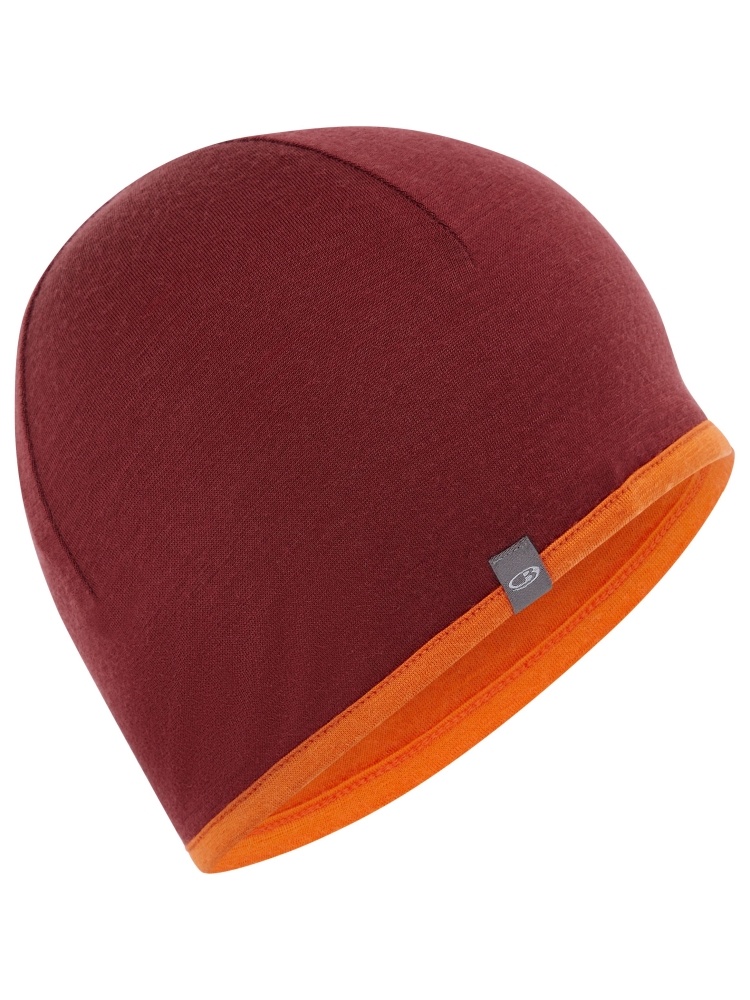 Icebreaker Pocket Hat Port/Blaze IBIBM20-001J1 kleding accessoires online bestellen bij Kathmandu Outdoor & Travel