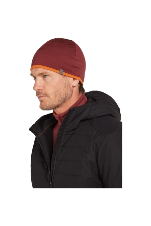 Icebreaker Pocket Hat Port/Blaze IBIBM20-001J1 kleding accessoires online bestellen bij Kathmandu Outdoor & Travel